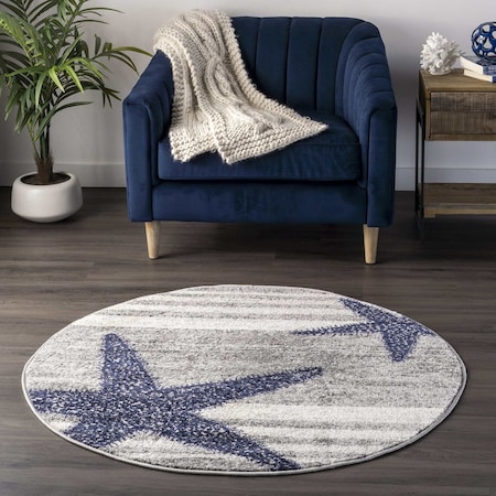 Nuloom Thomas Paul Starfish and Striped Area Rug 6ft BDTP02A-R606